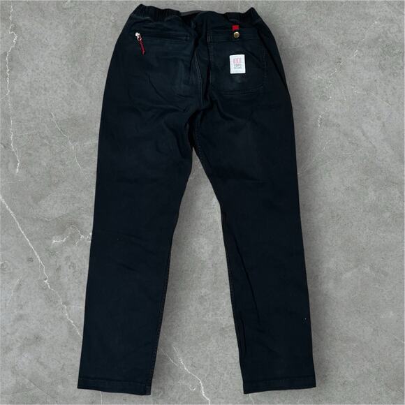 Topo Designs Climb Pants Men’s Medium Organic Cotton Spandex Blend Black Fade - Picture 1 of 12